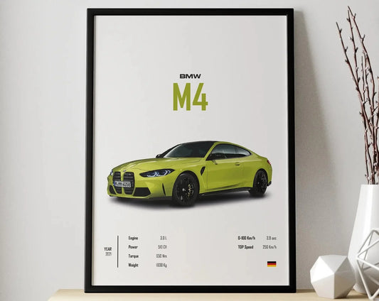 BMW M4 poster