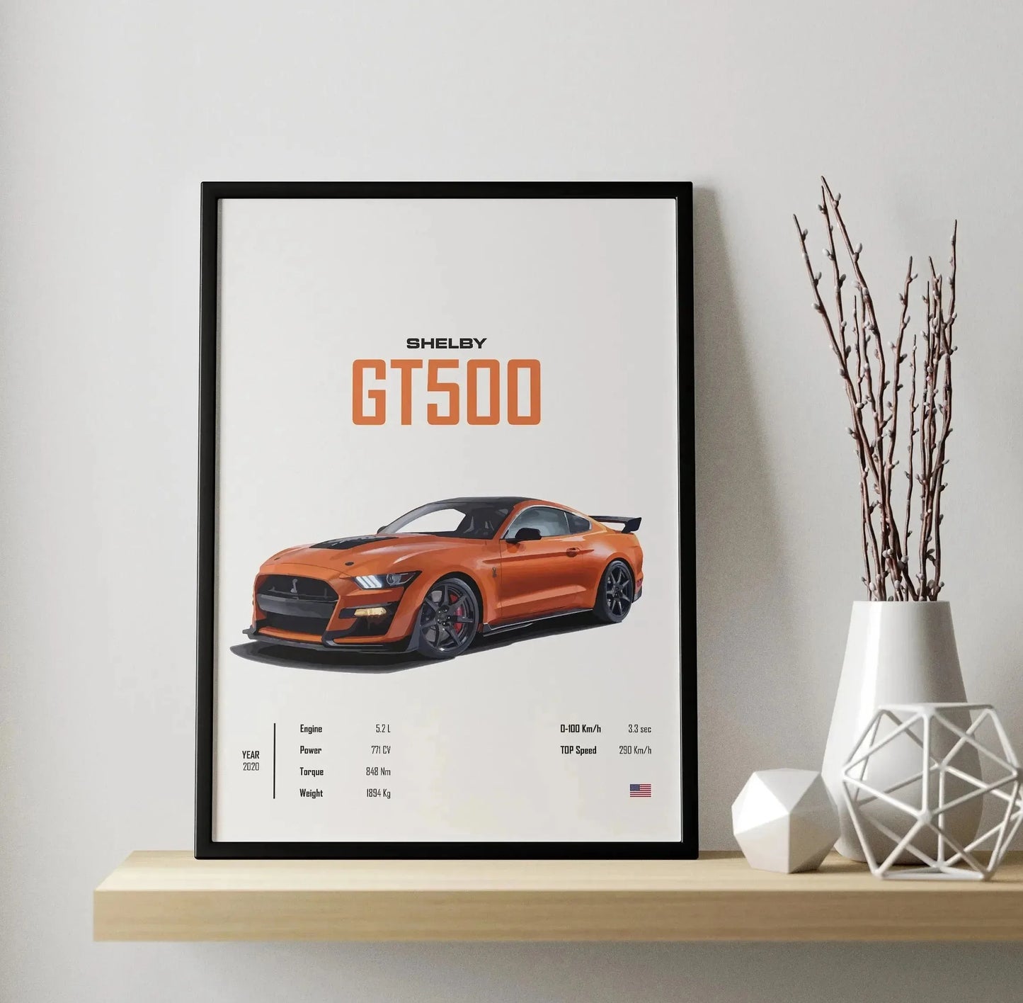 Shelby GT500 poster