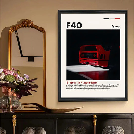 Ferrari F40 poster