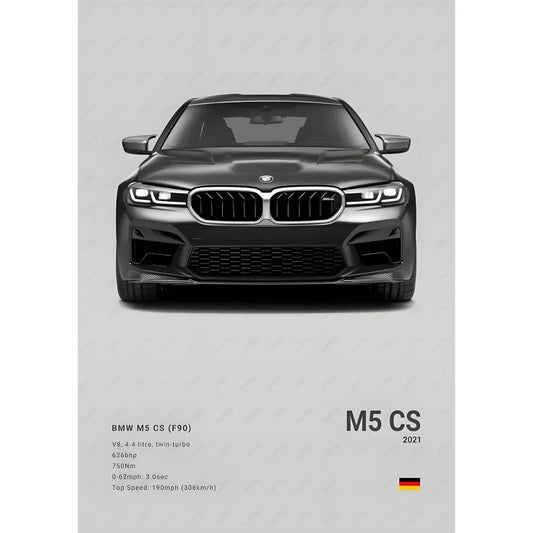 BMW M5 CS poster