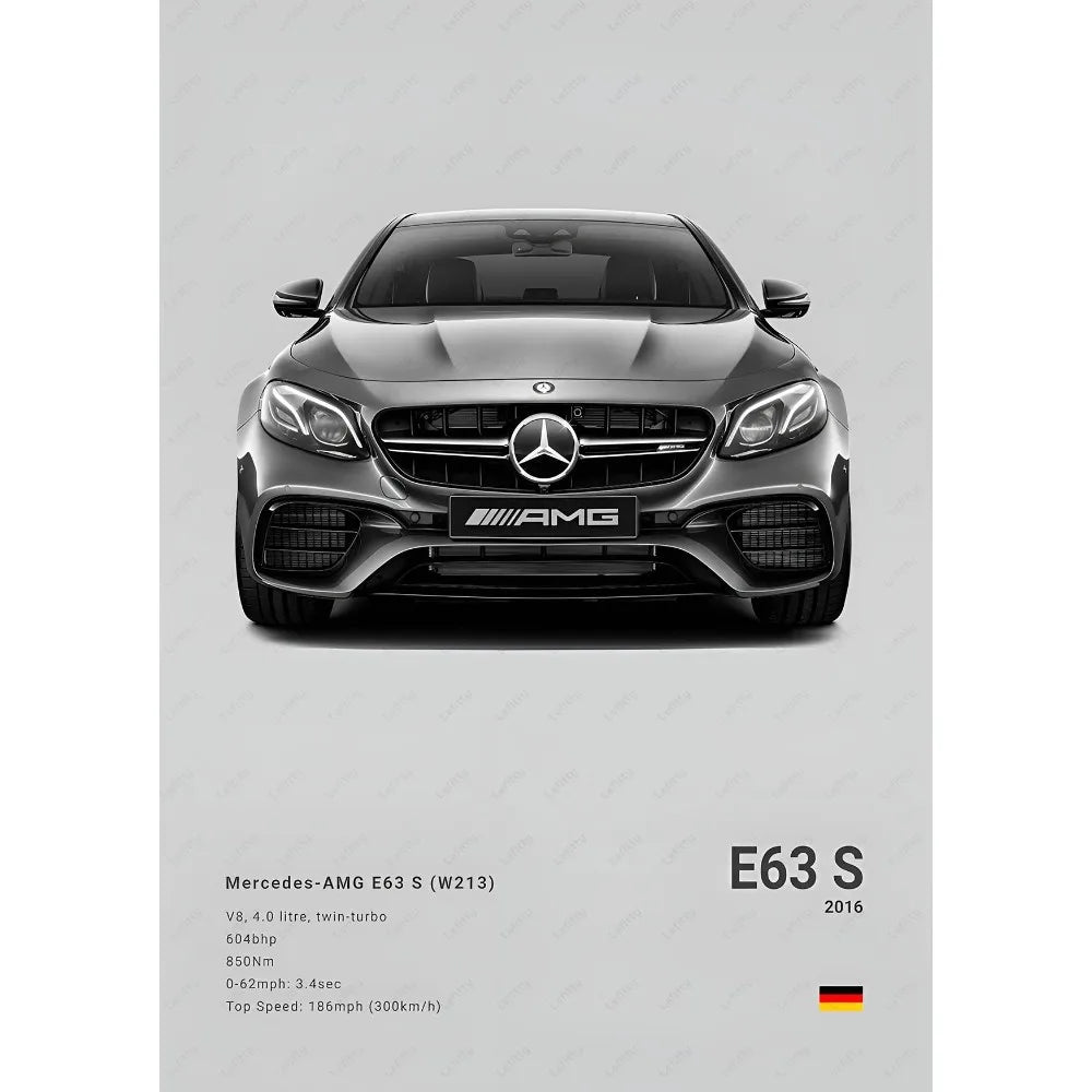 Mercedes Benz E63S poster