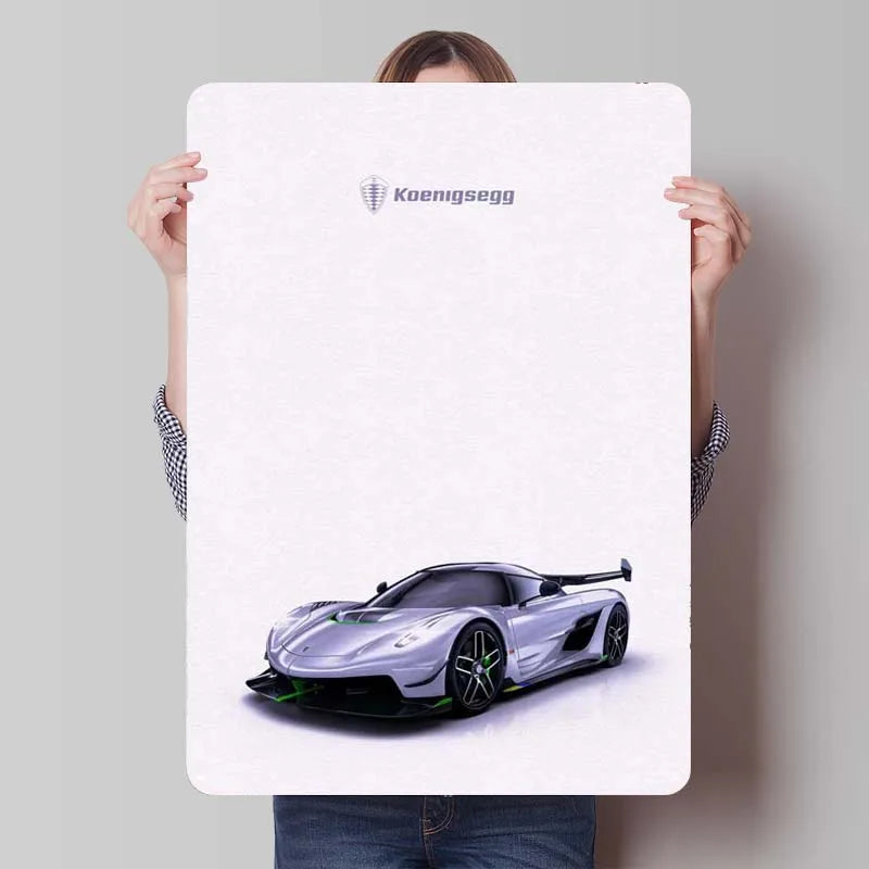 Koenigsegg metal plaque