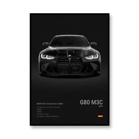 BMW M3C G80 poster